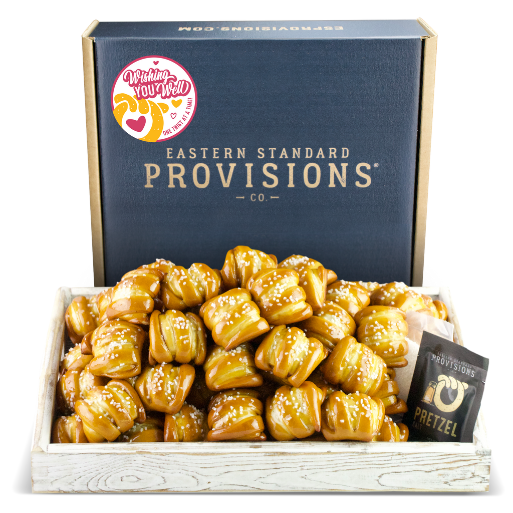 One-Timer Bites Soft Pretzel Box - Well Wishes