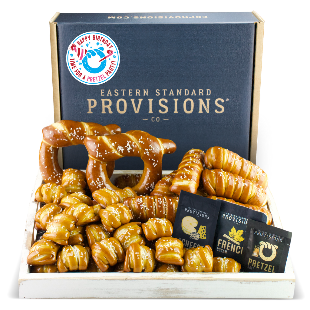 Soft Pretzel & Salts Variety Box - Happy Birthday