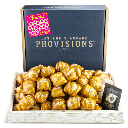 One-Timer Bites Soft Pretzel Box - Thank You