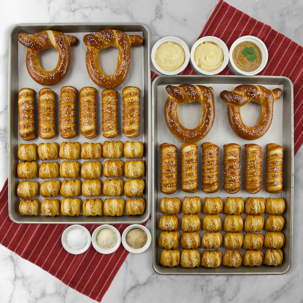 Soft Pretzels, Salts & Sauces Variety Box - Keep Calm & Pretzel On